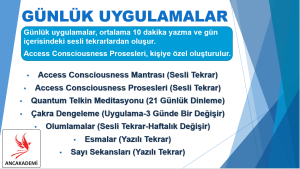 GUNLUK UYGULAMALAR ANCAKADEMİ Koçluk Eğitimleri | Danışmanlıklar